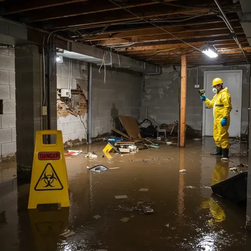 Flooded Basement Electrical Hazard in Dryden, NY Property